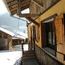 Outside the chalet