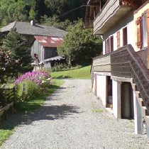 Outside the chalet