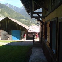 Outside the chalet