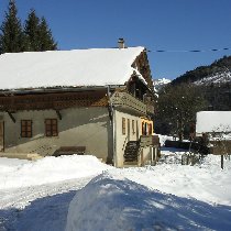 Outside the chalet