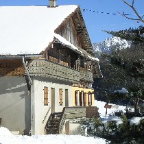 Outside the chalet